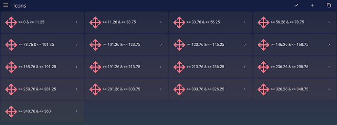 iconeinstellung windrichtung